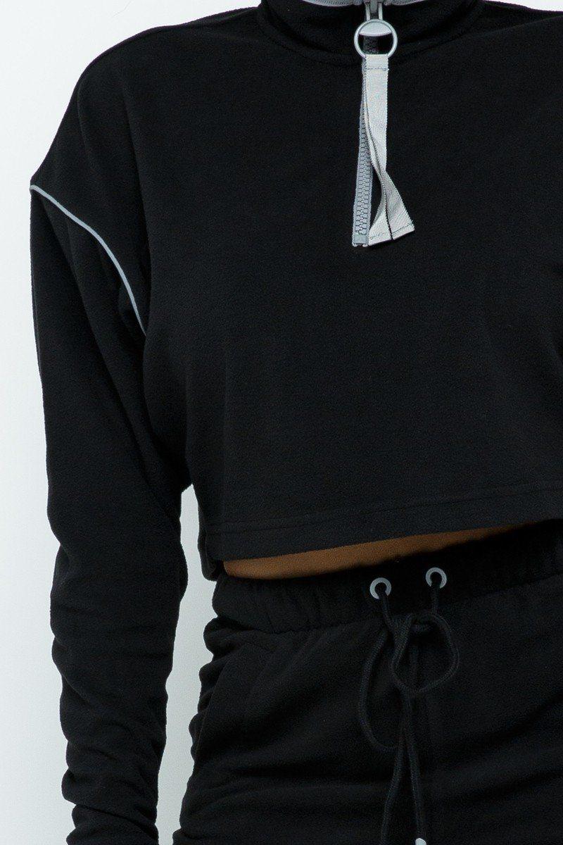 Sporty Crop Top Sporty High-waist Shorts Set | Mixtshop LLC