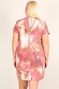 Plus Size Tie-dye Print Relaxed Fit Dress | Mixtshop LLC