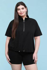 Plus Size French Terry Pullover Sweatshirt | Mixtshop LLC
