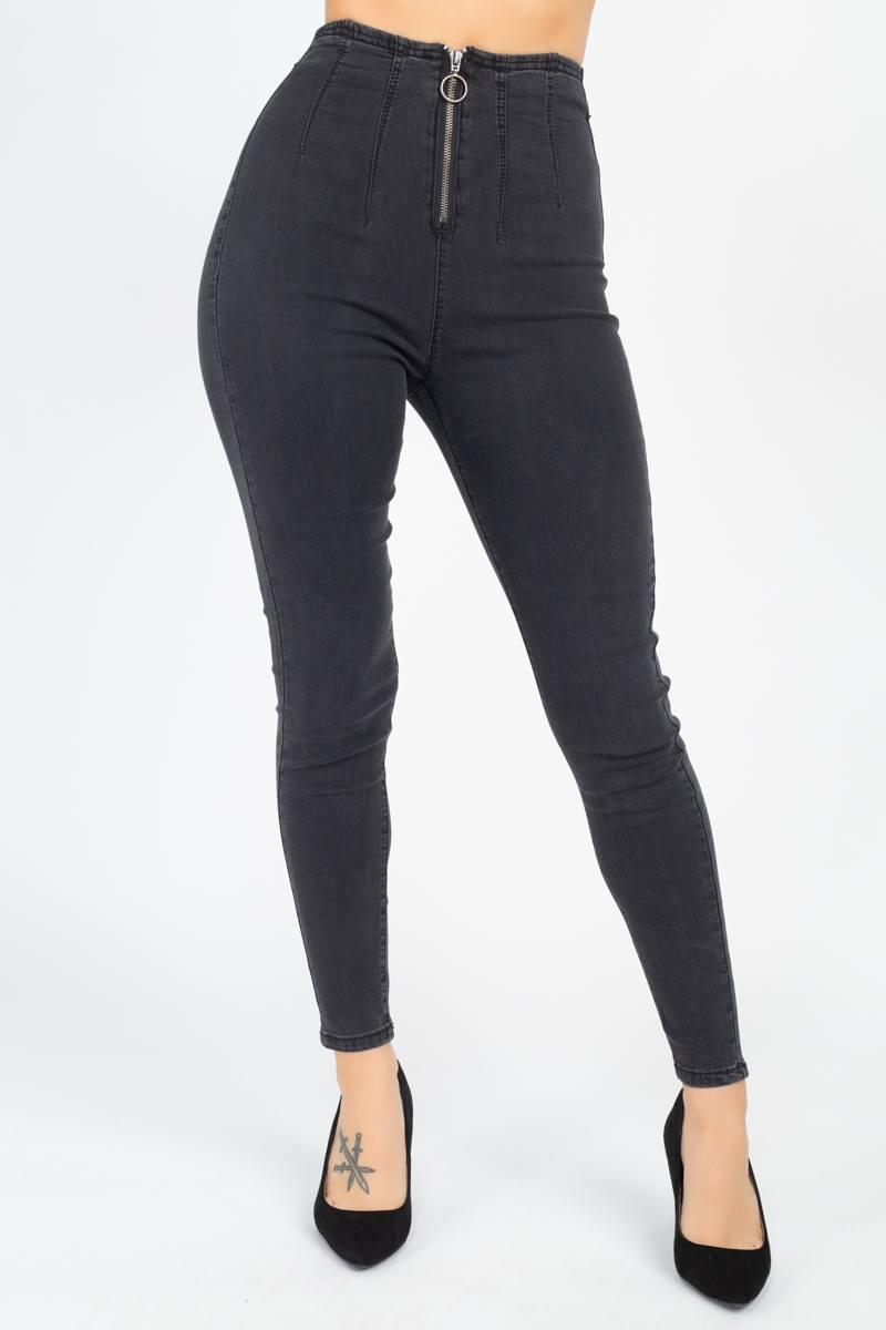 High Waist Denim Jeans | Mixtshop LLC