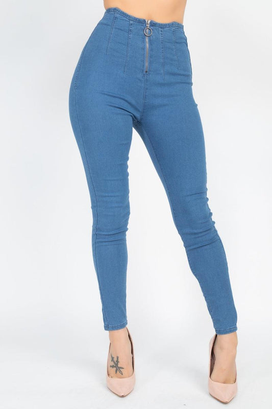 High Waist Denim Jeans | Mixtshop LLC