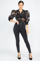 High Waist Denim Jeans | Mixtshop LLC