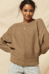 A Ribbed Knit Sweater | Mixtshop LLC