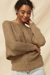 A Ribbed Knit Sweater | Mixtshop LLC