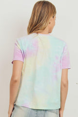 Tie Dyed Round Neck Short Sleeve Tee | Mixtshop LLC