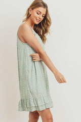 Ruffled Floral Sleeveless Dress | Mixtshop LLC