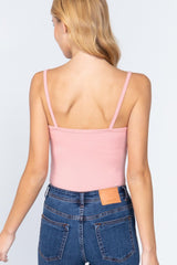Heavy Rib Cami W/lace Bodysuit | Mixtshop LLC