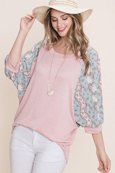 Solid French Terry Fashion Top | Mixtshop LLC