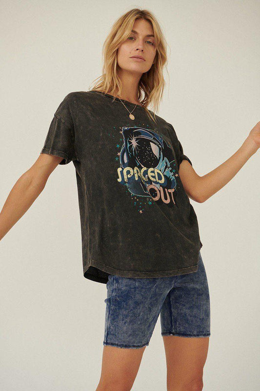 A Mineral Washed Graphic T-shirt | Mixtshop LLC
