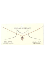 Hamsa Hand Charm Collar Necklace | Mixtshop LLC