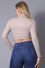 Long Sleeve Purl Edge Layer Top | Mixtshop LLC