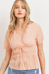 Front Tie Cut Edge Top | Mixtshop LLC