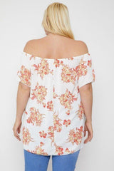 Floral Print Off The Shoulder Top | Mixtshop LLC