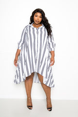 Stripe Shirt Dress | Mixtshop LLC