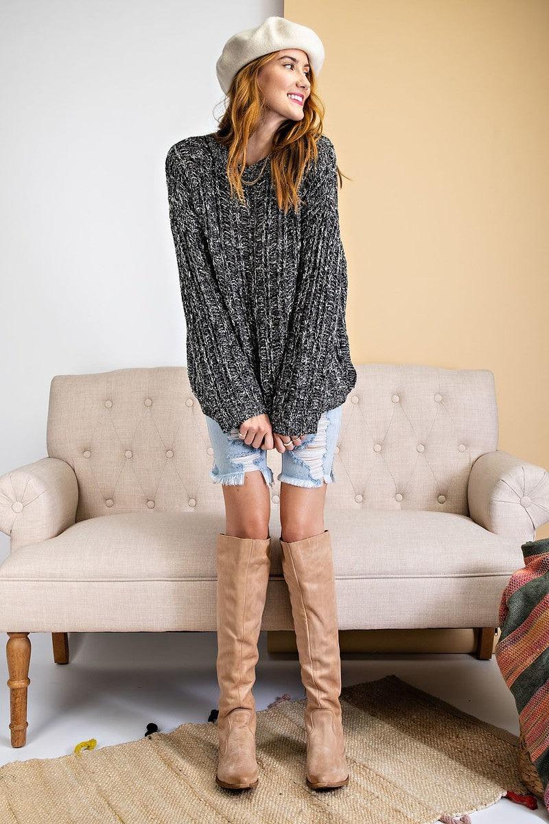 Textured Knitted Sweater | Mixtshop LLC