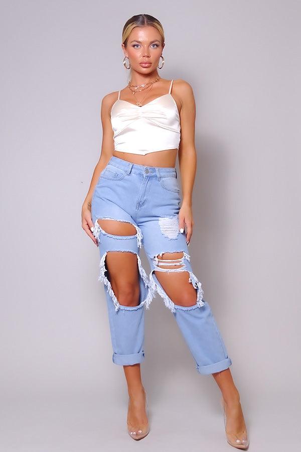 Sexy Spaghetti Strap Ruched Front Scarf Front Top | Mixtshop LLC