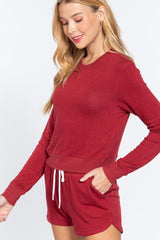 Long Slv Crew Neck Slub Terry Top | Mixtshop LLC
