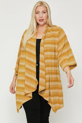 Kimono Style Striped Cardigan | Mixtshop LLC