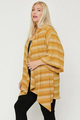 Kimono Style Striped Cardigan | Mixtshop LLC