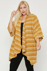 Kimono Style Striped Cardigan | Mixtshop LLC