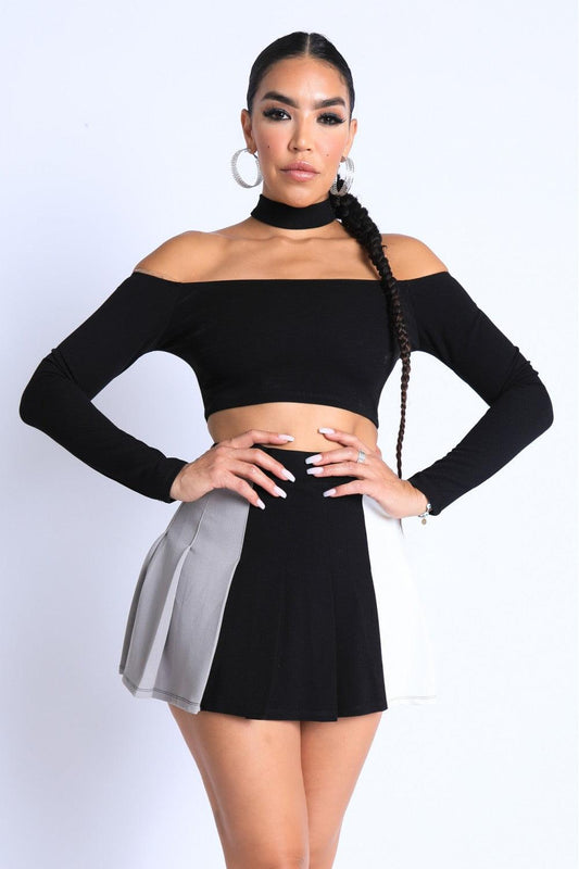 Choker Off-shoulder Top Set | Mixtshop LLC