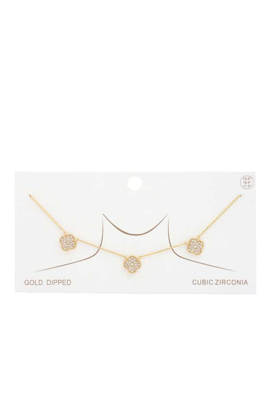 Moroccan Shape Gold Dipped Necklace | Mixtshop LLC