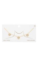 Moroccan Shape Gold Dipped Necklace | Mixtshop LLC