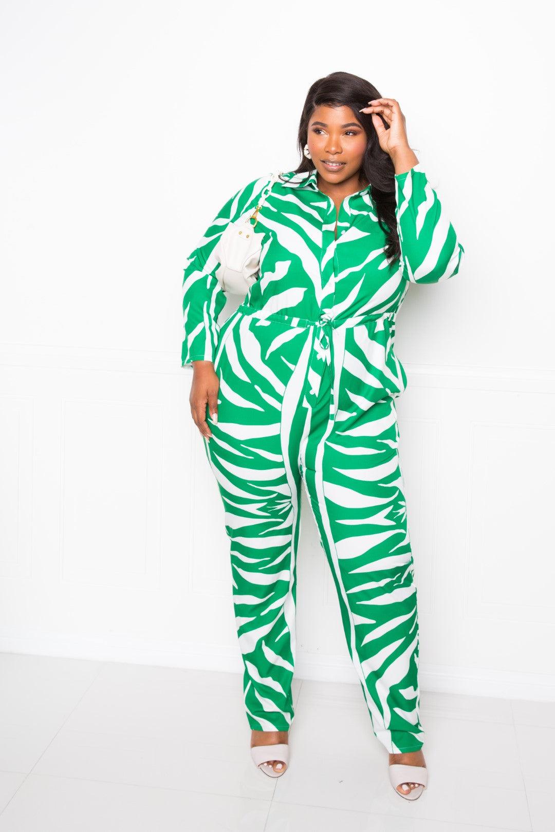 Button Up Long Sleeve Jumpsuit | Mixtshop LLC