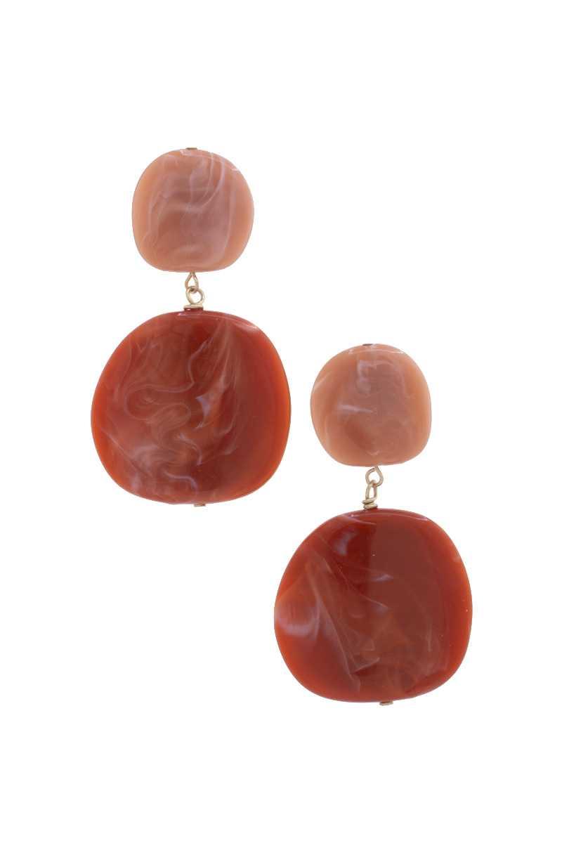 Acetate Resin Double Circle Earring | Mixtshop LLC