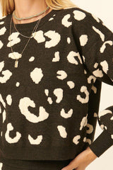 A Leopard Print Pullover Sweater | Mixtshop LLC