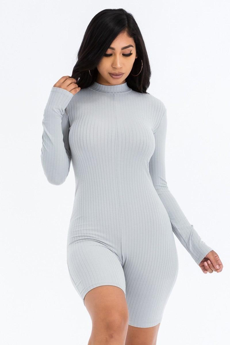 Ribbed Knit Romper | Mixtshop LLC