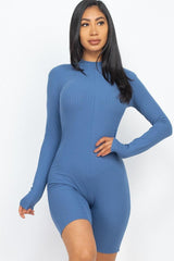 Ribbed Knit Romper | Mixtshop LLC