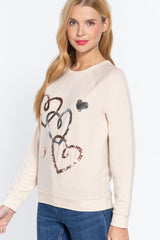 Sequins French Terry Pullover Top | Mixtshop LLC
