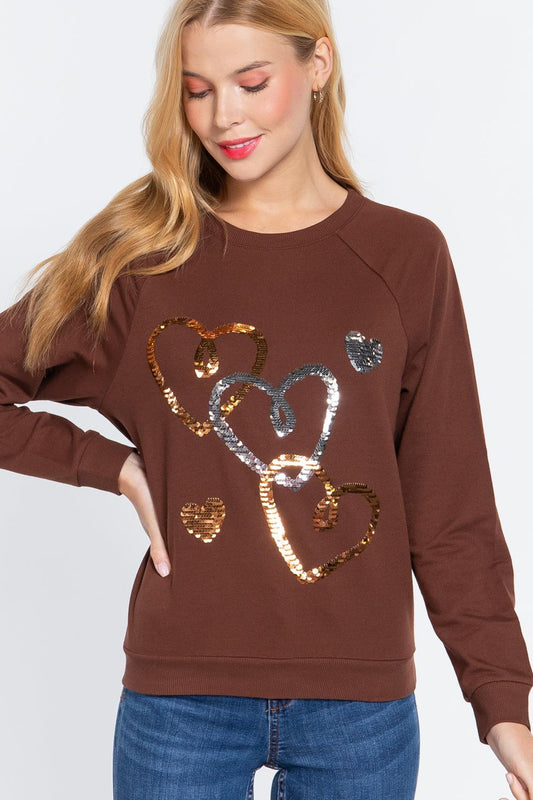 Sequins French Terry Pullover Top | Mixtshop LLC