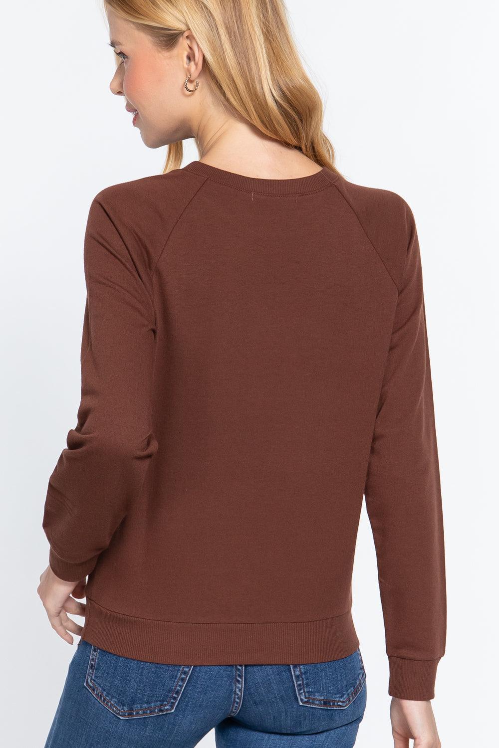 Sequins French Terry Pullover Top | Mixtshop LLC