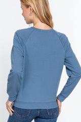Sequins French Terry Pullover Top | Mixtshop LLC