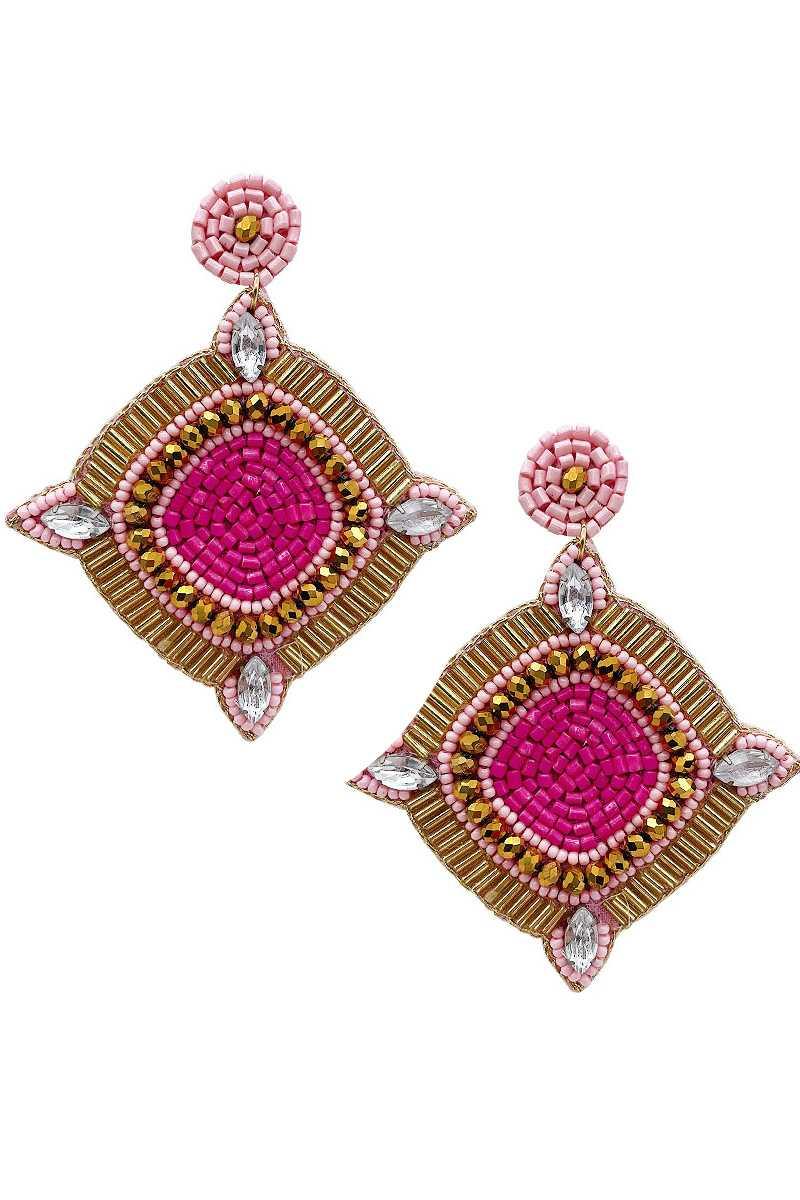 Seed Crystal Bead Dangle Earring | Mixtshop LLC