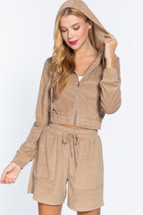 Hoodie Terry Towelling Jacket | Mixtshop LLC