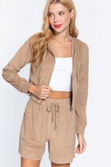Hoodie Terry Towelling Jacket | Mixtshop LLC