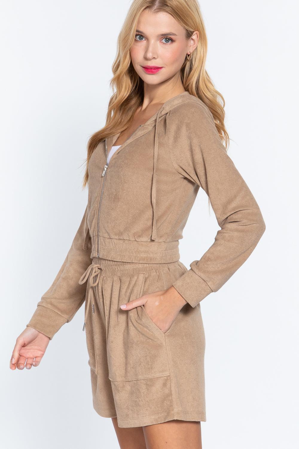Hoodie Terry Towelling Jacket | Mixtshop LLC