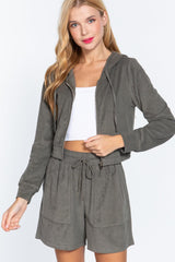 Hoodie Terry Towelling Jacket | Mixtshop LLC