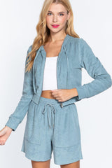 Hoodie Terry Towelling Jacket | Mixtshop LLC