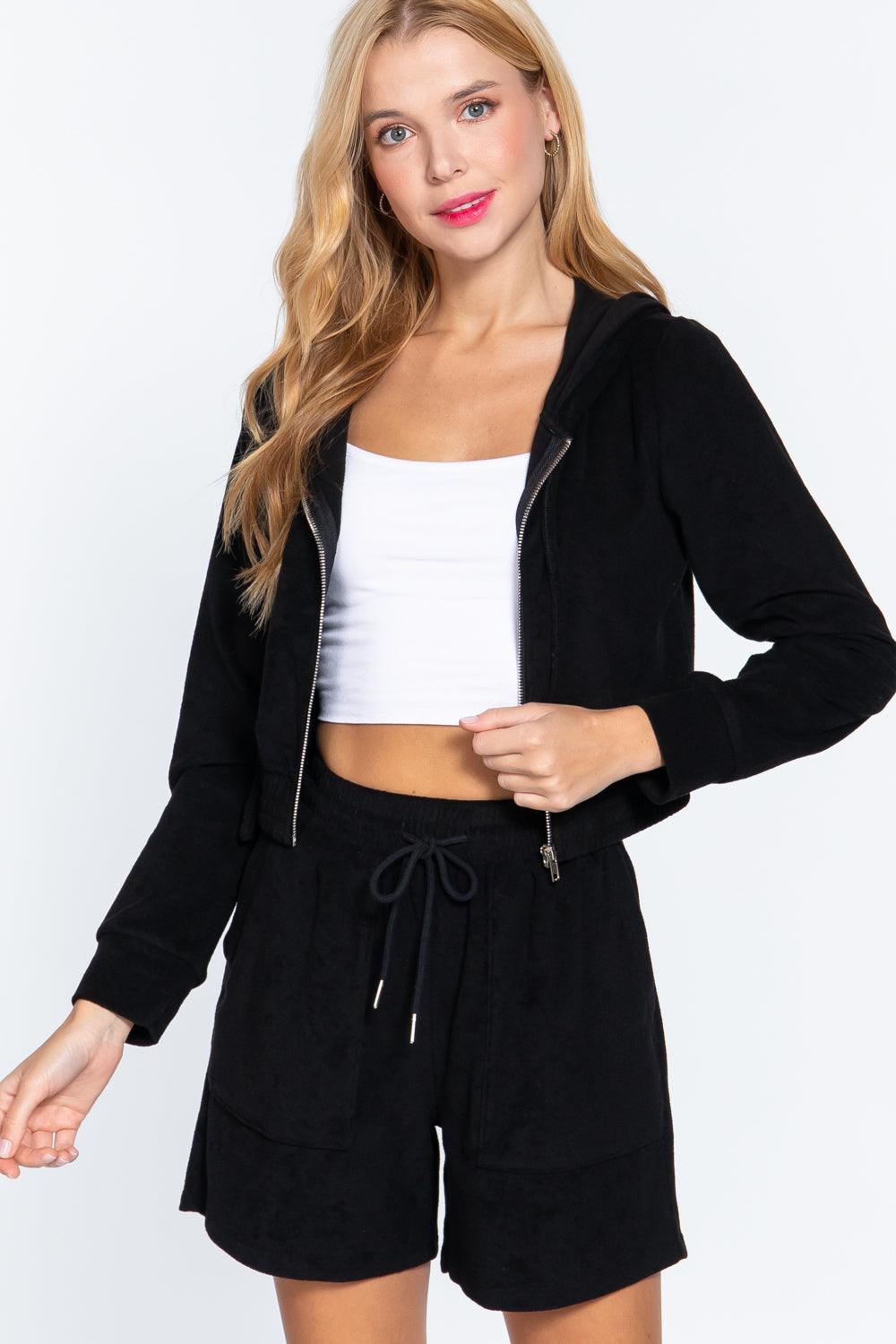 Hoodie Terry Towelling Jacket | Mixtshop LLC