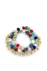 U Link Stone Beaded Bracelet Set. | Mixtshop LLC