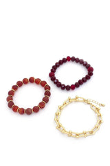 U Link Stone Beaded Bracelet Set. | Mixtshop LLC