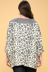 Multi Print Oversized V-neckline | Mixtshop LLC