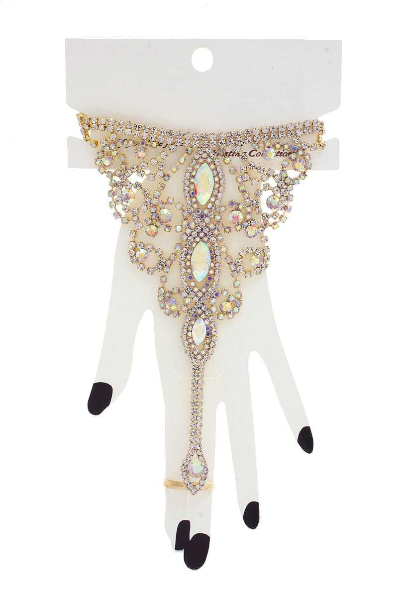 Marquise Rhinestone Hand Ring Bracelet | Mixtshop LLC