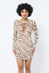 Printed Mesh Dress | Mixtshop LLC