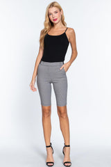 Jacquard Bengaline Bermuda Pants | Mixtshop LLC