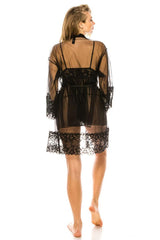3pc Mesh Robe Set | Mixtshop LLC